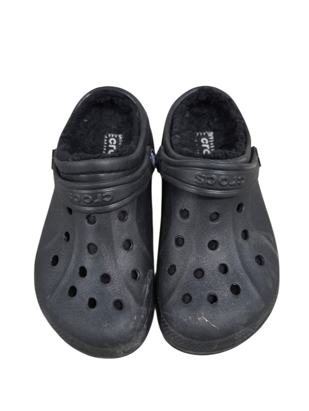CROCS Size 12/13 Classic Lined Clogs in Black